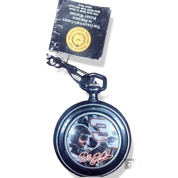 Commemorative Dale Earnhardt Sr. Franklin Mint Pocket Watch & Leather Case - Picture 16 of 16